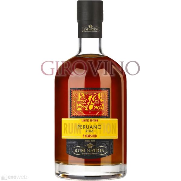 Rum Nation, Rum Peruano 8 YO, 700 ml