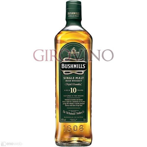 Bushmills, Irish Whiskey Single Malt 10 YO, 700 ml