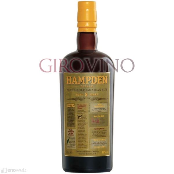 Hampden, Rum Jamaica Pure Single 8 YO, 700 ml