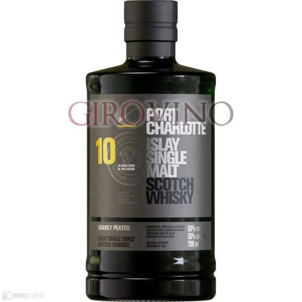 Bruichladdich, Scotch Whisky Islay Single Malt Port Charlotte Heavily Peated 10 YO, 700 ml