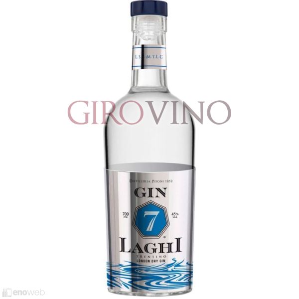 Pisoni, Gin London Dry 7 Laghi, 700 ml