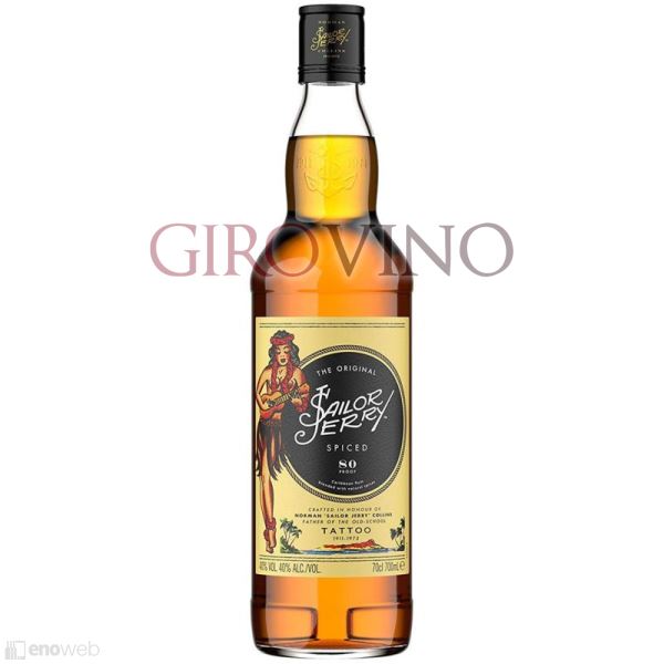 Sailor Jerry, Rum Spiced 80 Proof, 700 ml