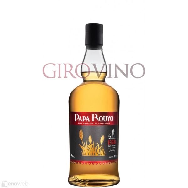 Papa Rouyo, Rhum Agricole de Guadeloupe Elevé Sous Bois Sanblaj 2019, 700 ml