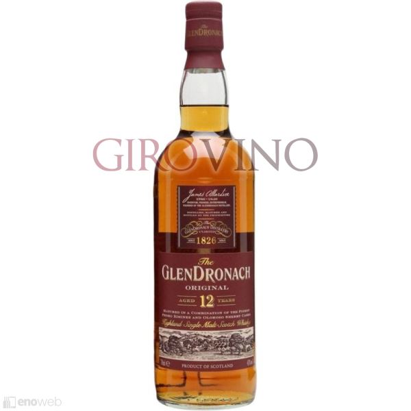 The Glendronach, Scotch Whisky Highland Single Malt 12 YO, 700 ml